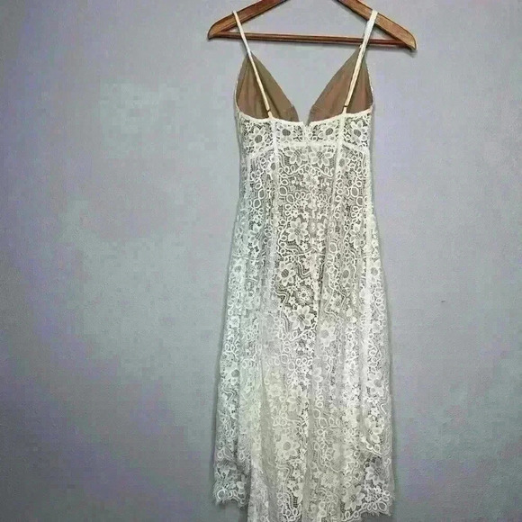 For Love & Lemons Rosemary white lace midi dress XS - Picture 5 of 6